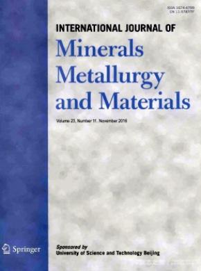 International Journal of Minerals Metallurgy and Materials